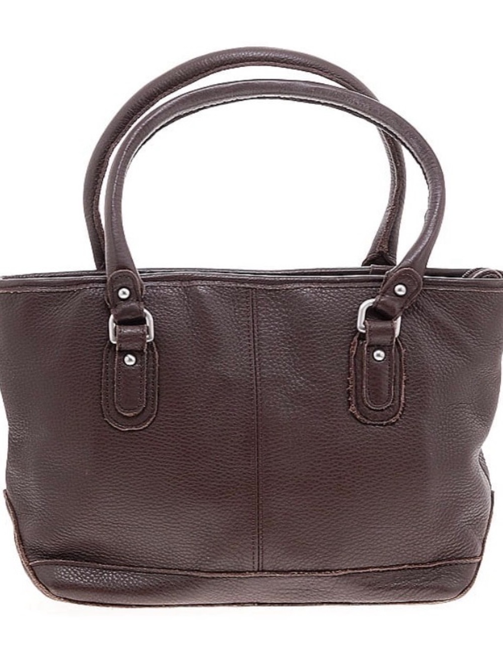 L.L. Bean Brown Pebbled Leather Shoulder Bag